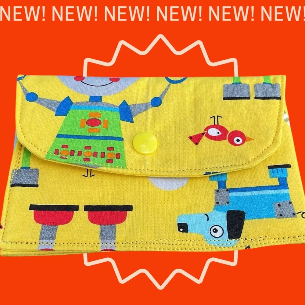 Kids Robot Wallet Gift Card Holder New Handmade by Darling Darce